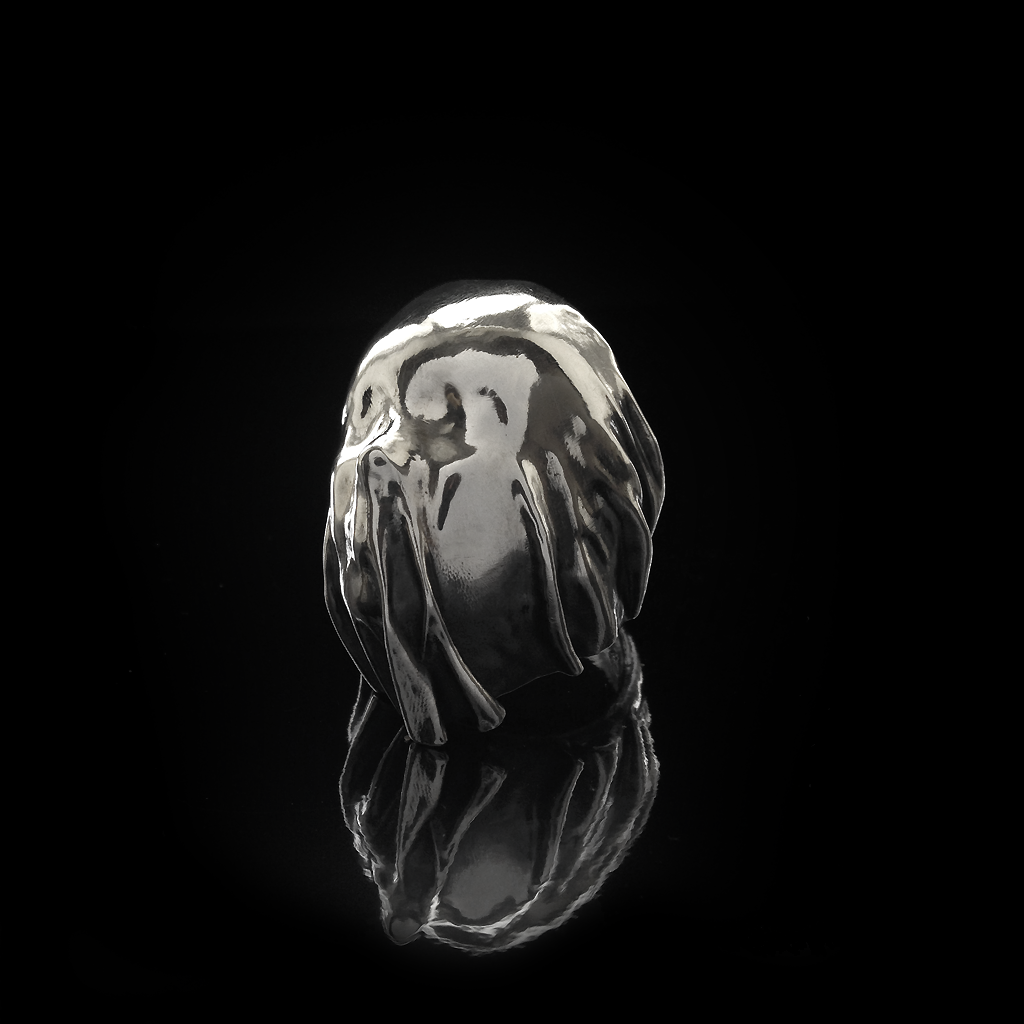 Solid Cast, Hallmarked 925 Sterling Silver, Shroud Ring