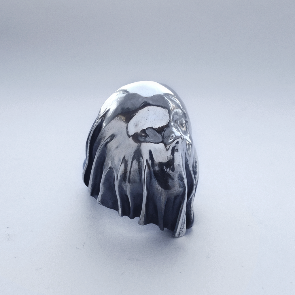 Solid Cast, Hallmarked 925 Sterling Silver, Shroud Ring