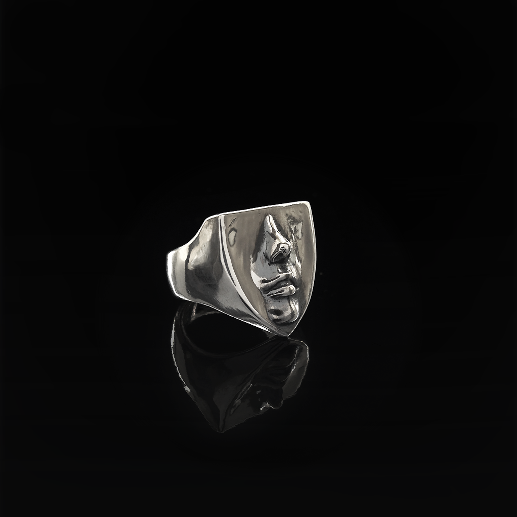 Solid Cast, Hallmarked 925 Sterling Silver, Submerge Ring